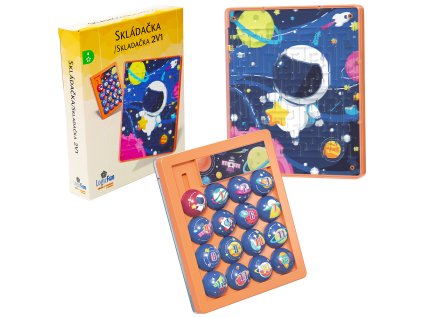 Hlavolam Huarong Road 4. - modrý