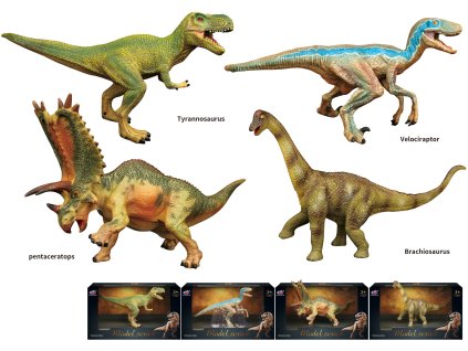 Dinosauří svět - figurka B28 4 druhy