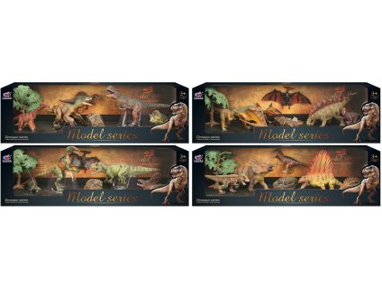 Dinosauří svět - Set dinosauřích figurek Q4 4 druhy