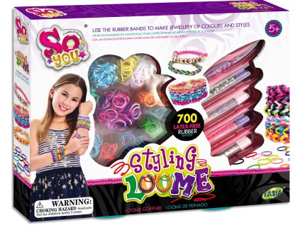 TASIA - Sada na výrobu náramků z gumiček - 700 ks bez latexu