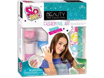 TASIA - Módní nehtová sada - 3 laky na nehty, pilník, separátor prstů