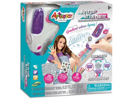 TASIA - Airbrush tetovací studio s příslušenstvím 20 šablon