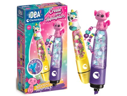 Clementoni - CRAZY CHIC zvýrazňovače Trendy zvířátka