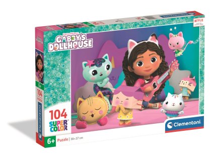 Clementoni - Puzzle 104 Gabby a její domeček