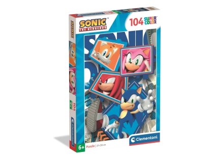 Clementoni - Puzzle 104 Sonic the Hedgehog