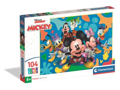Clementoni - Puzzle 104 Disney Mickey a přátelé