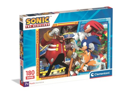 Clementoni - Puzzle 180 Super Sonic the Hedgehog