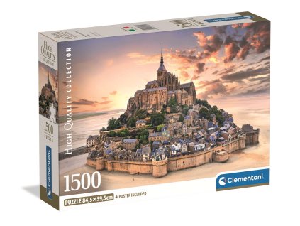 Clementoni - Puzzle 1500 Mont Saint-Michel při východu slunce