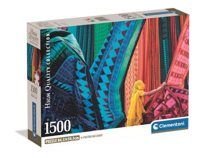 Clementoni - Puzzle 1500 Vlající látky