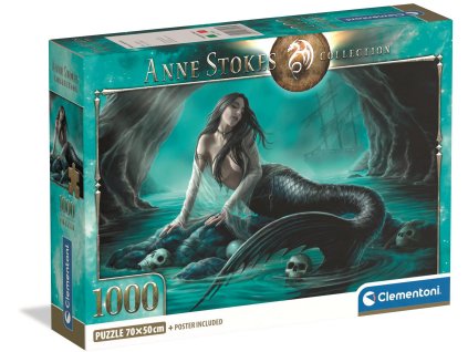 Clementoni - Puzzle 1000 Anne Stokes Sirénina píseň
