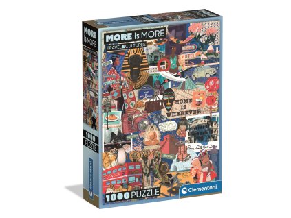 Clementoni - Puzzle 1000 More is More - Cestování a kultury