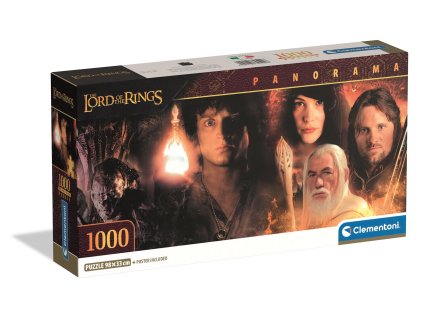 Clementoni - Puzzle 1000 Panorama Pán prstenů