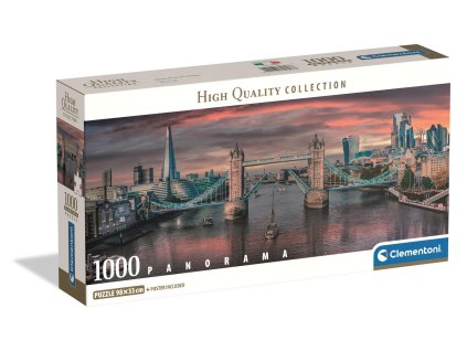 Clementoni - Puzzle 1000 Panorama Přes řeku Temži