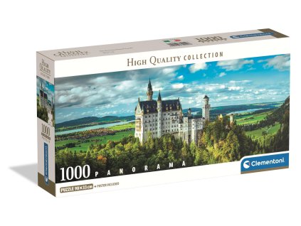 Clementoni - Puzzle 1000 Panorama Zámek Neuschwanstein