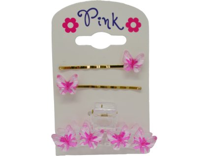 Sada vlasových doplňků Motýl (2 sponky, 1 skřipec)