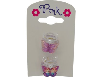 Sada 2 skřipců do vlasů Motýl