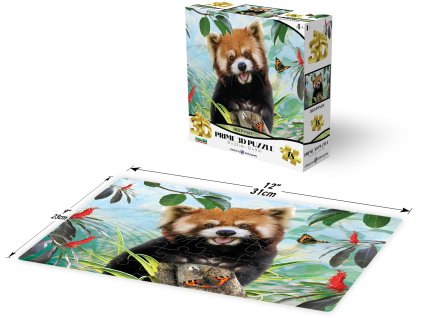PRIME 3D PUZZLE - Červená panda 48 dílků