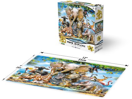 PRIME 3D PUZZLE - Africký úsměv 63 dílků