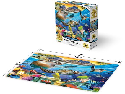 PRIME 3D PUZZLE - Želví pláž 48 dílků