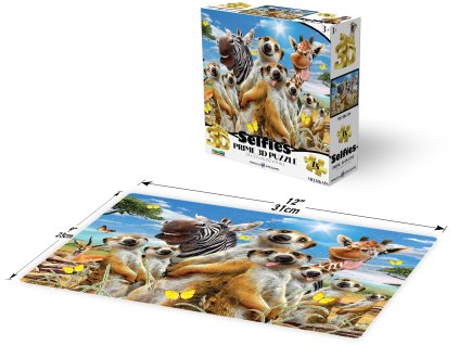 PRIME 3D PUZZLE - Selfie surikaty 48 dílků