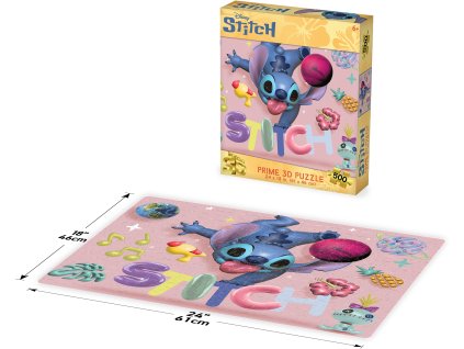 PRIME 3D PUZZLE - Disney Stitch #4 500 dílků
