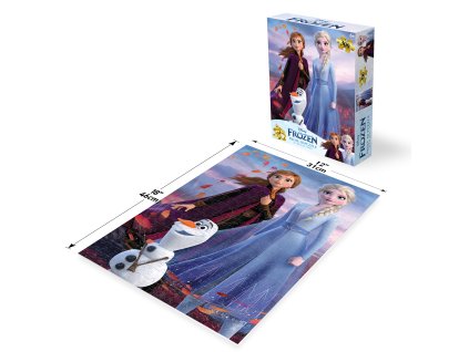 PRIME 3D PUZZLE - Disney Ledové království – Elsa a Anna a Olaf 300 dílků