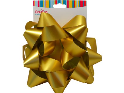 Mašle zlatá na balení dárků 20 cm