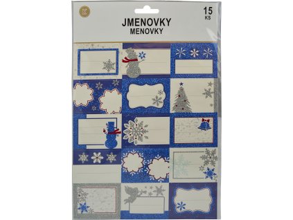 Samolepicí jmenovky na dárky - vánoční 2