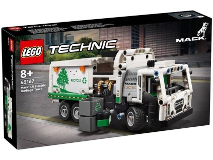 LEGO TECHNIC Popelářský vůz Mack LR Electric 42167 STAVEBNICE