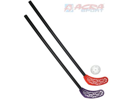 ACRA Sada florbalová RS LASER KID 2 dětské hokejky 65cm + míček