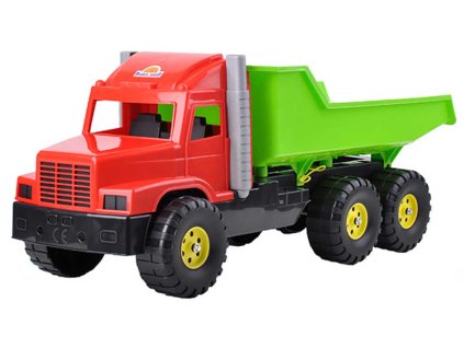 Auto nákladní 77cm červeno-zelené sklápěčka (Tatra) na písek plast