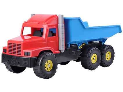 Auto nákladní 77cm červeno-modré sklápěčka (Tatra) na písek plast