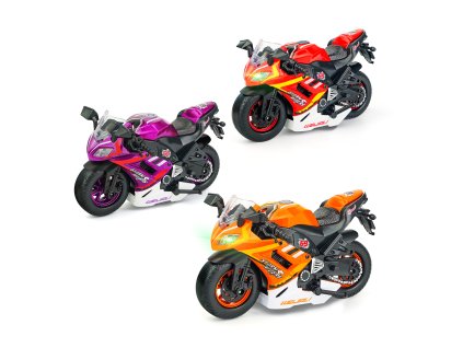 Motorka na zpětné natažení s efekty 16cm