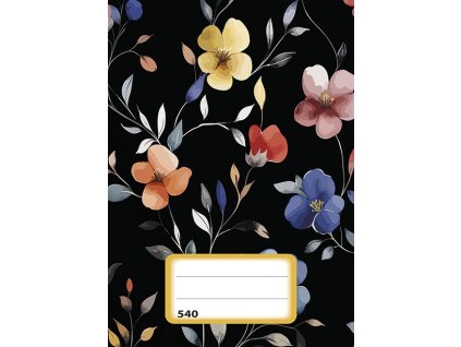 Sešit (540) A5 nelinkovaný, 40l, Květiny