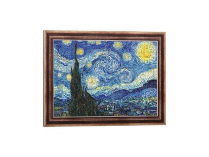 Puzzle deskové ArtFrame: Hvězdná noc - Vincent van Gogh 40x55,5cm 500 dílků ve fólii