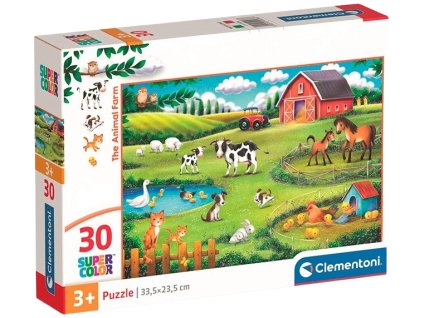 Clementoni - Puzzle 30 Zvířecí farma