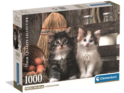 Clementoni - Puzzle 1000 Roztomilá koťata