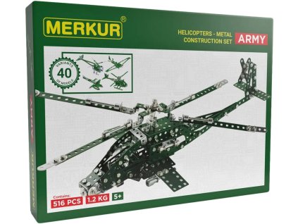 MERKUR Helicopter set 516 dílků *KOVOVÁ STAVEBNICE*