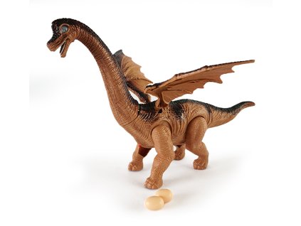 Brachiosaurus na batérie, kladie vajcia
