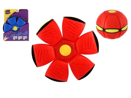 Flat Ball - Hoď disk, chyť míč! plast 22cm 2 barvy na kartě 22x27x5,5cm