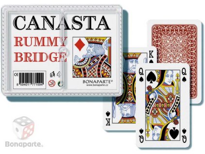 BONAPARTE Hra karty Canasta v plastové krabičce *SPOLEČENSKÉ HRY*