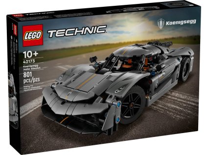 LEGO TECHNIC Šedé hyperauto Koenigsegg Jesko Absolut 42173 STAVEBNICE