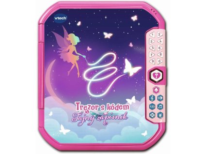 Vtech tajný zápisník trezor s kódem na baterie UV Světlo Zvuk CZ