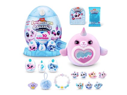ASMODEE Rainbocorns: Eggzania Frozen Mania Plyšák zimní vajíčko