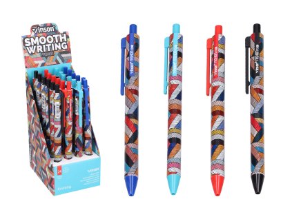 Propiska 0,5 mm (modrá náplň) hybrid ink 4 provedení