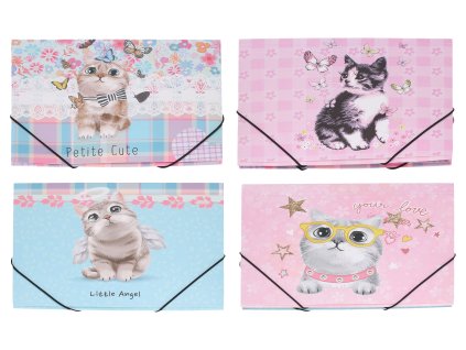 Složka s gumou 31,4x23,5 cm Kočka