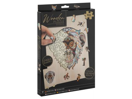 Drevené puzzle Opice - 133ks