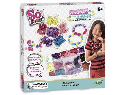 TASIA - Sada korálky - dřevěné