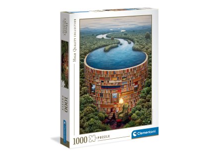Clementoni - Puzzle 1000 Knihovna