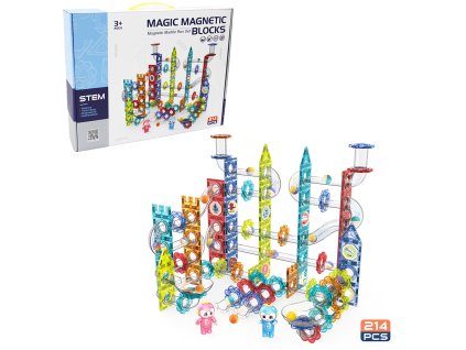Magnetická kuličková dráha 214 ks